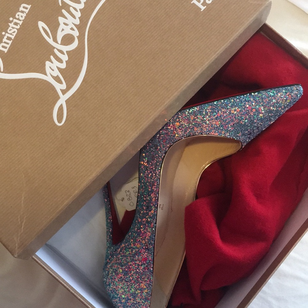 Christian Louboutin SO KATE 120 Glitter heels